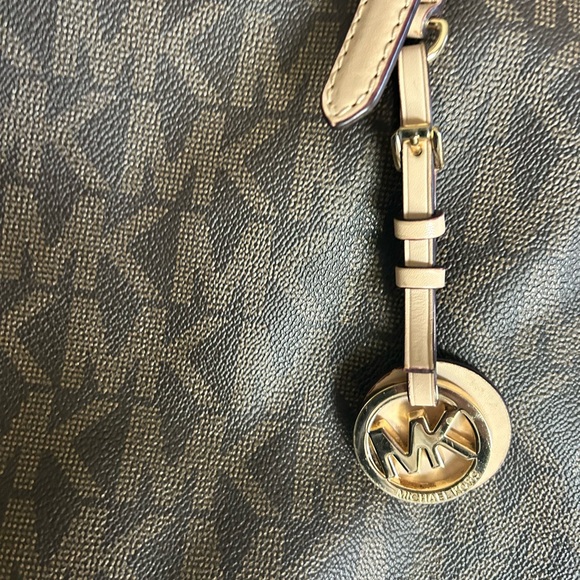 Michael Kors Dark Brown and Tan Tote - Picture 2 of 3
